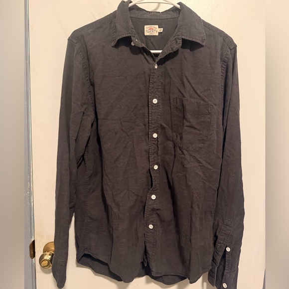 Faherty Other - Faherty Men's Long-Sleeve Button-Down Shirt - Charcoal
